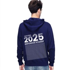   Leavers 2025 Maplewood Academy High School Graduate Name List Design Stars & Stripes Hood